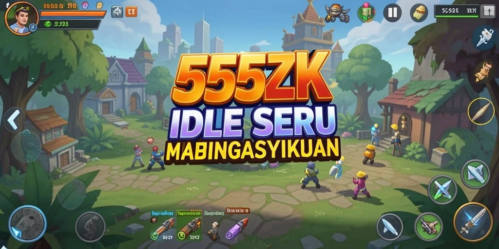 Tampilan gameplay seru dan menarik dari 555ZK.