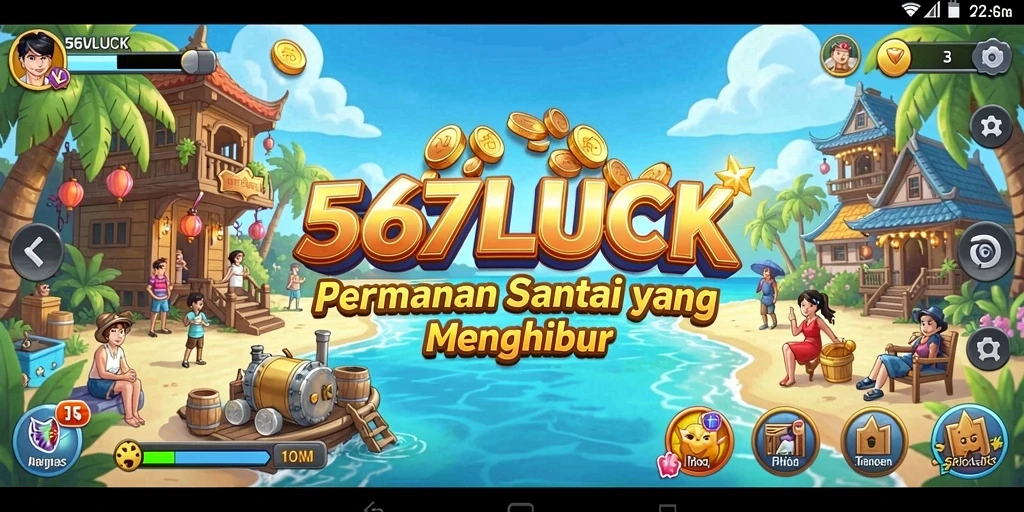 Tampilan gameplay 567LUCK yang penuh warna dan menarik.