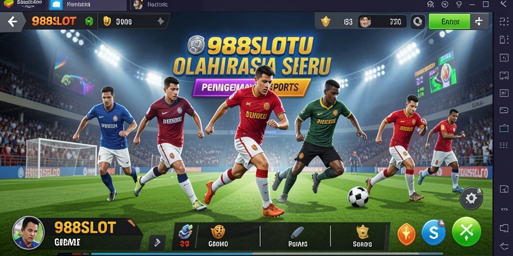 Tampilan screenshot utama 988SLOT menampilkan gameplay intens dari pertandingan olahraga.