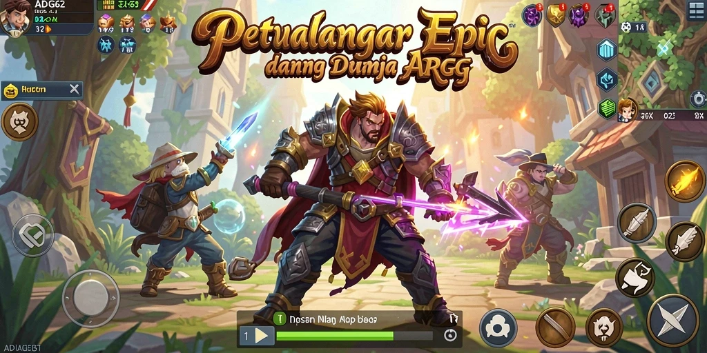 Screenshot menangkap aksi seru dalam gameplay ARPG ADG62.