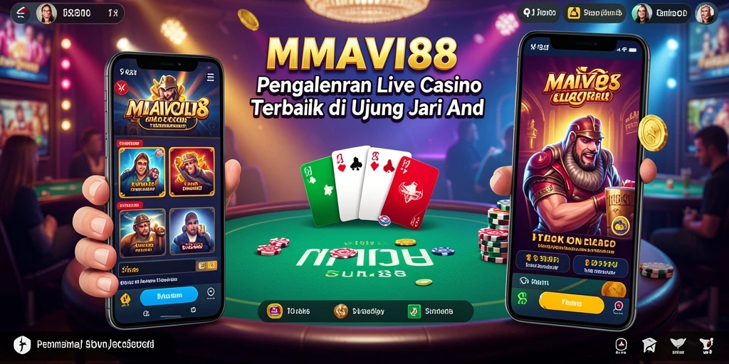 Screenshot utama AMAVI88 menunjukkan dealer langsung dan suasana kasino yang vibrant.