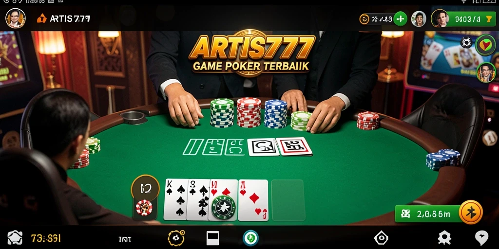 Screenshot ARTIS777 menampilkan gameplay Poker yang menarik dan interaktif.
