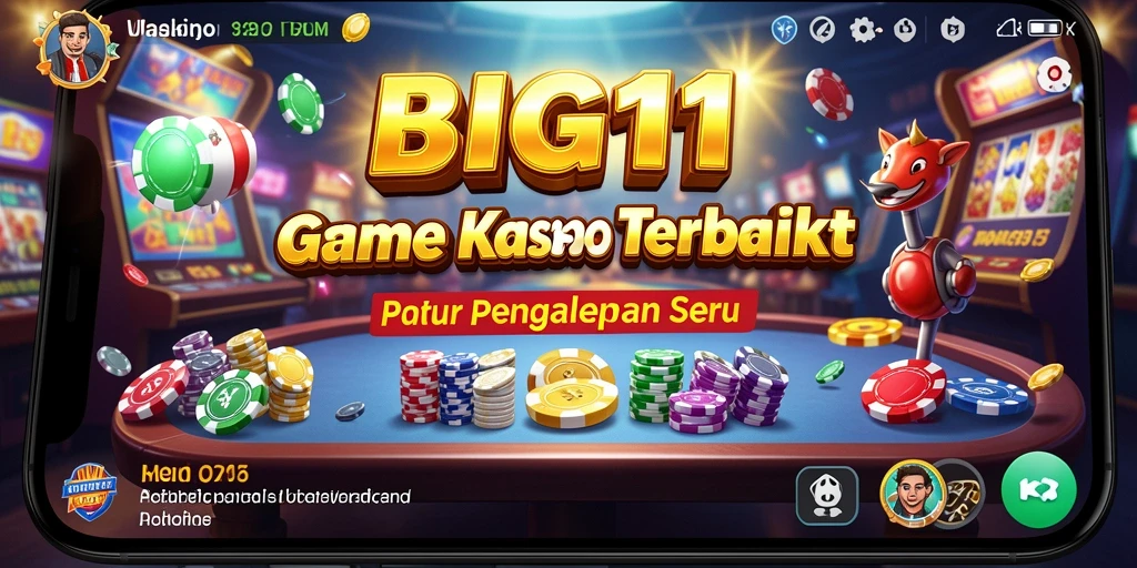 Tangkapan layar <strong>BIG11</strong> menunjukkan berbagai permainan Kasino yang menarik dan penuh warna.