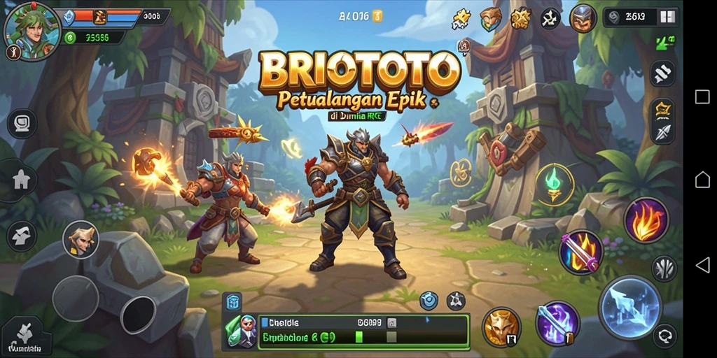 Tampilan gameplay seru dan grafis indah dari BRIOTOTO.