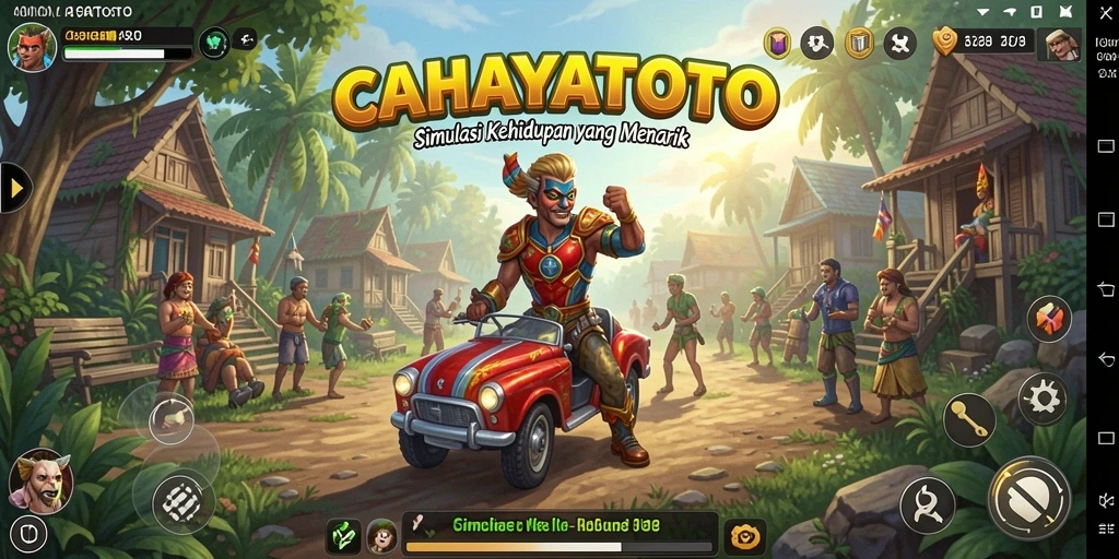 Tampilan permainan CAHAYATOTO yang menarik dan interaktif.