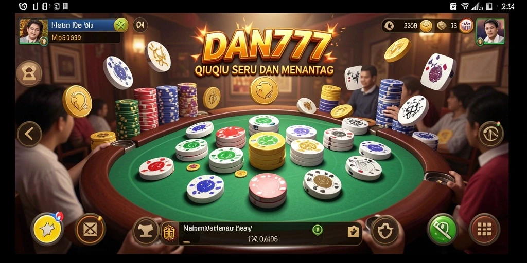 Tampilan gameplay QiuQiu yang menarik dan penuh warna.