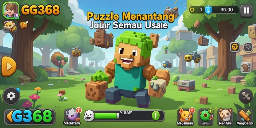 Tampilan gameplay GG368 dengan teka-teki seru dan menantang.