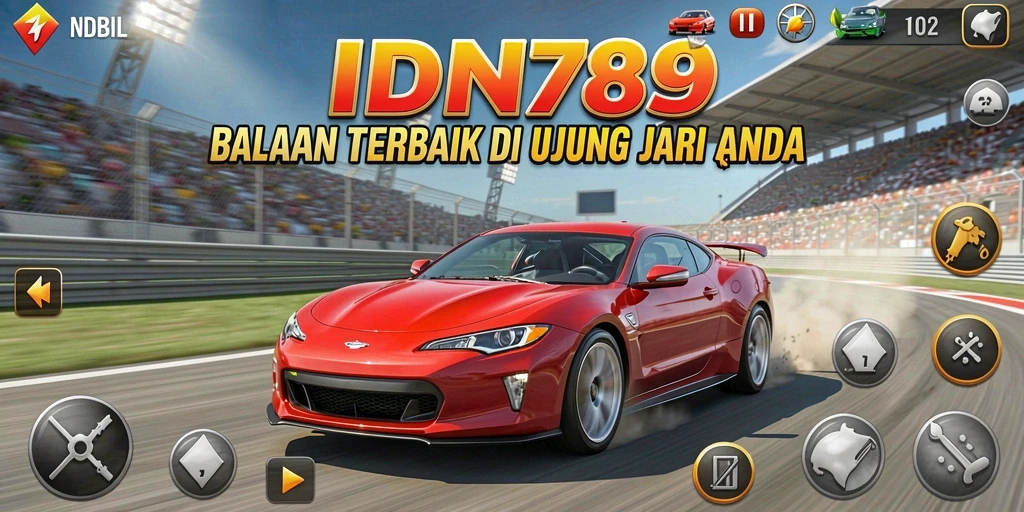 Gameplay mendebarkan dalam balapan mobil yang penuh aksi.