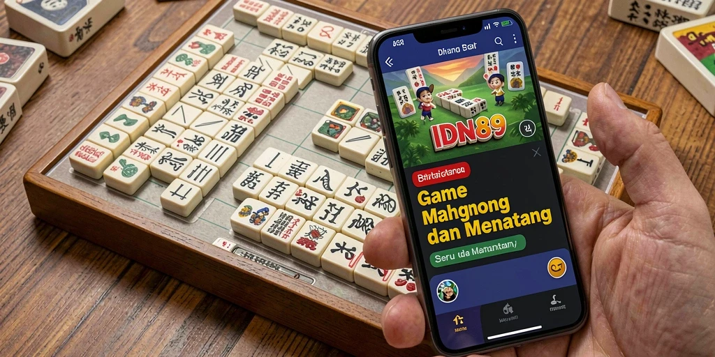 Screenshot gameplay IDN89 menampilkan pengalaman bermain Mahjong yang seru.
