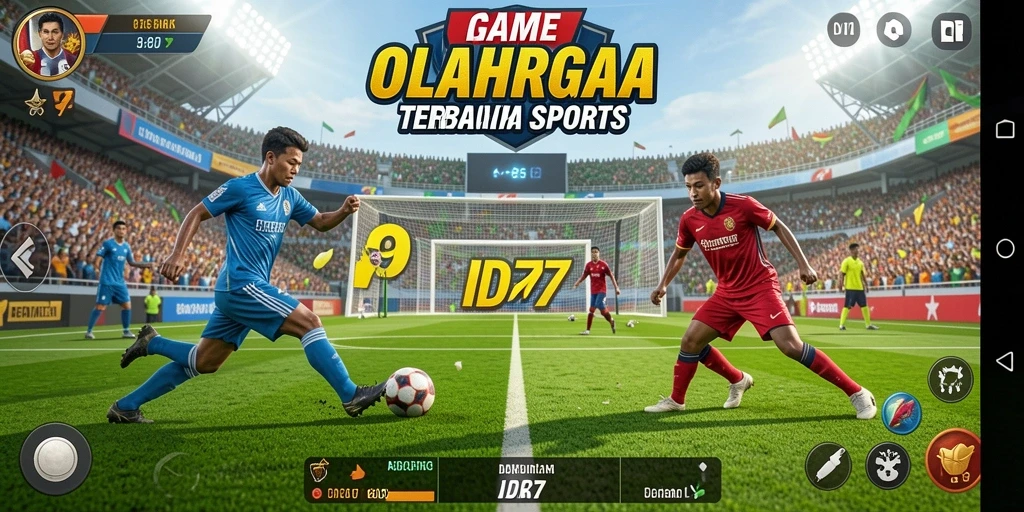 Tampilan screenshot dari gameplay <strong>IDR77</strong> yang penuh aksi olahraga.