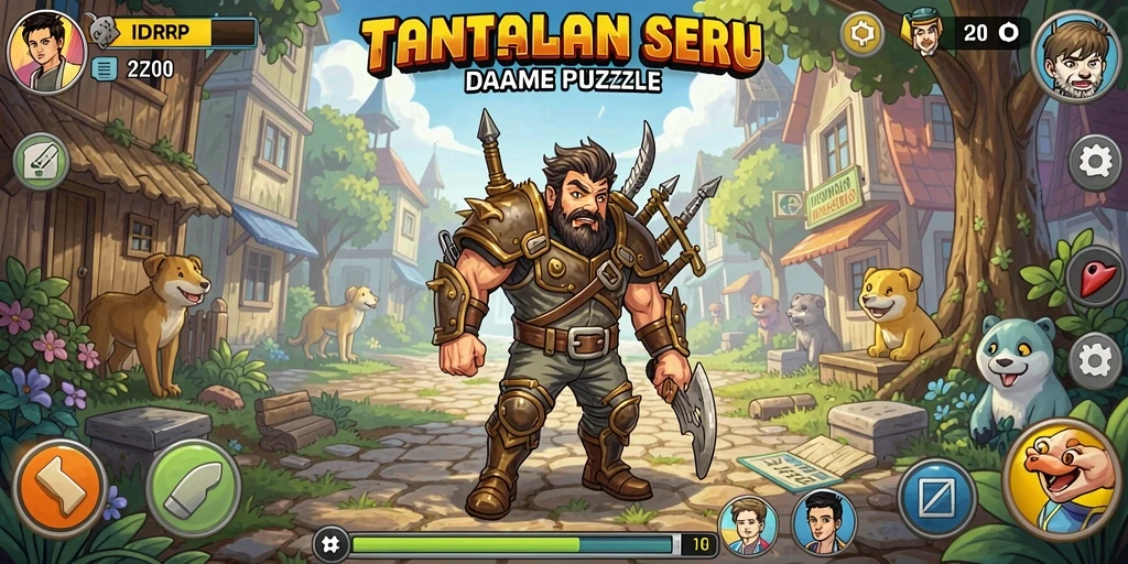 Gameplay memacu adrenalin dalam IDRRP, penuh warna dan teka-teki menarik.