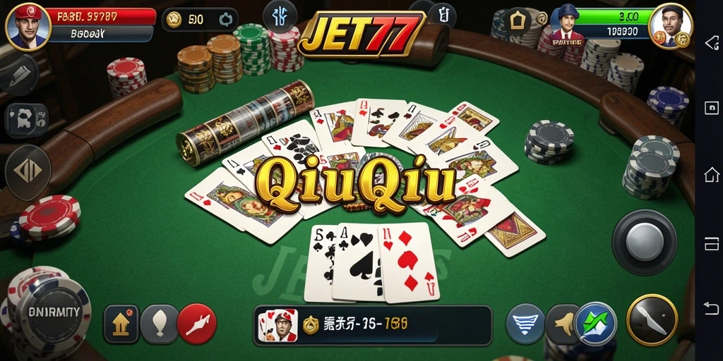 Tampilan gameplay QiuQiu yang seru dan interaktif.