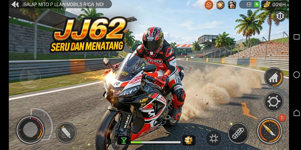 Gameplay seru balap motor di JJ62 dengan grafik menawan.