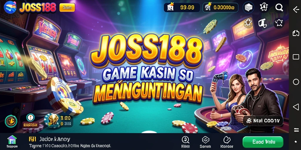 Screenshot JOSS188 menampilkan slot Kasino yang menegangkan dan menarik.