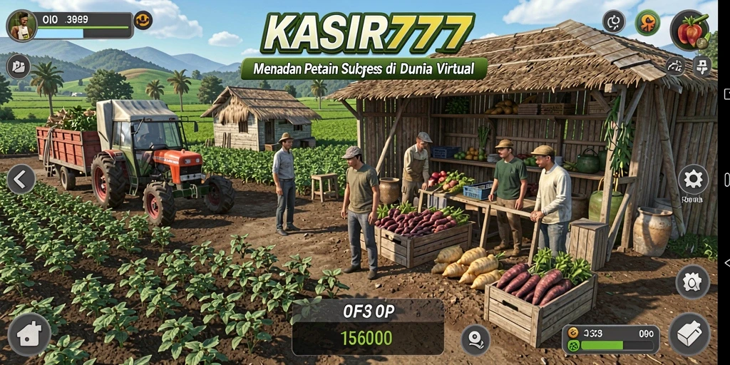 Screenshot gameplay KASIR777 menunjukkan pengalaman bertani yang menarik.