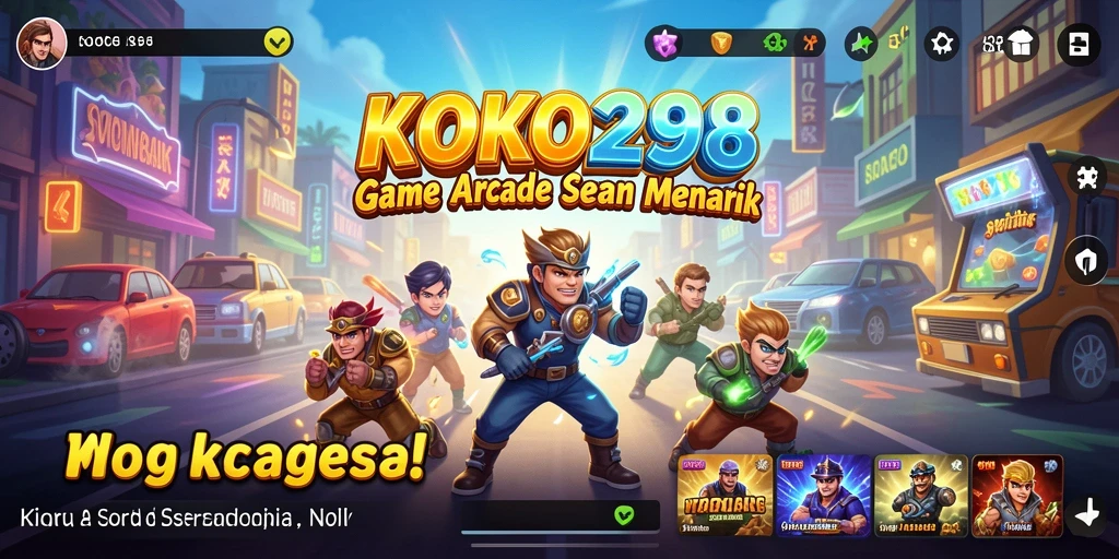 Tampilan gameplay seru KOKO288 dengan berbagai tantangan Arcade.