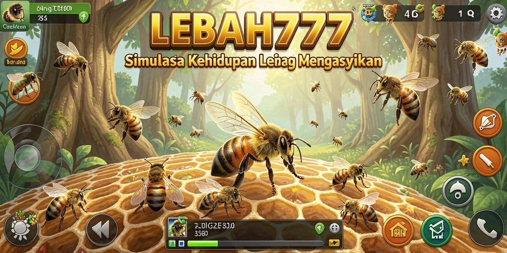 Gameplay menarik dari LEBAH777 dengan koloni lebah yang aktif.
