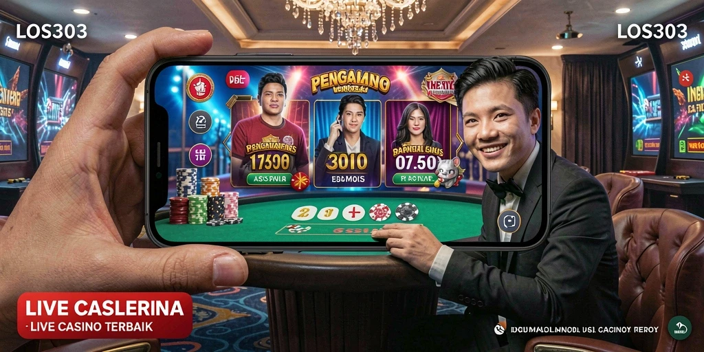 Tampilan gameplay Live Casino yang nyata dan interaktif.