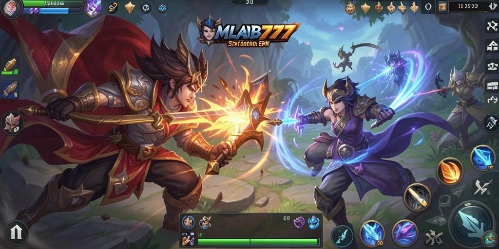 Tampilan seru dari gameplay Fighting di MLBB777.