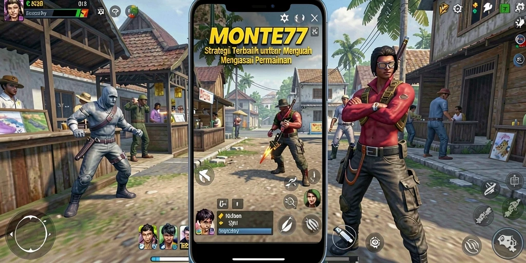 Screenshot gameplay strategi yang seru di MONTE77.