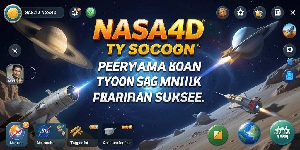 Gameplay seru dalam game Tycoon NASA4D yang menantang.