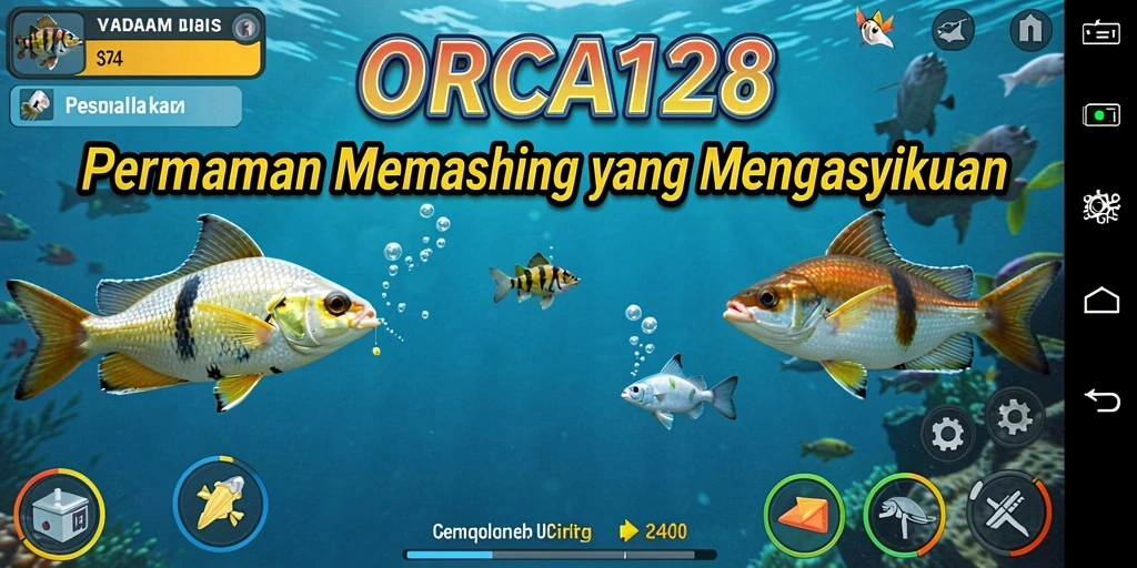 Tangkapan ikan besar di ORCA128 saat bermain.