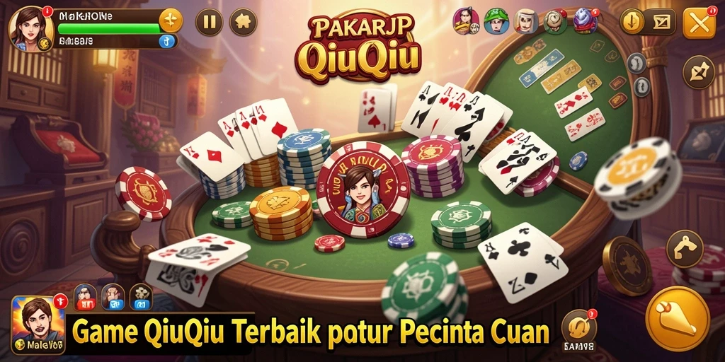 Screenshot gameplay PAKARJP yang menampilkan aksi seru QiuQiu.