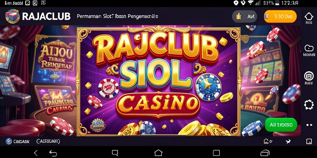 Tampilan gameplay RAJACLUB dengan fitur slot menarik.