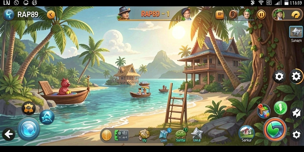 Tangkapan layar dari gameplay seru RAP89 dengan berbagai tantangan menarik.