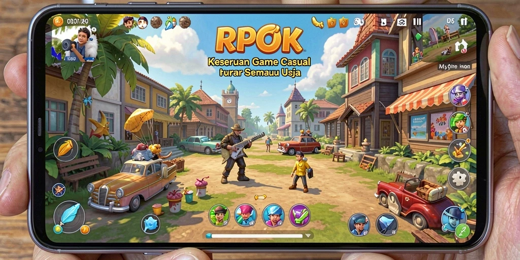 Tampilan gameplay RPOK yang menarik dan penuh warna.