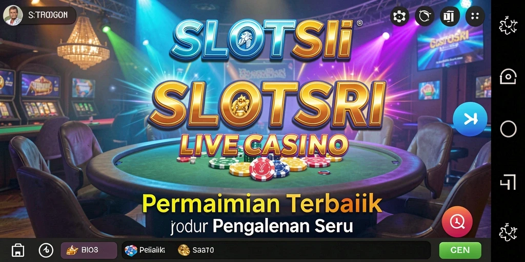 Gameplay menarik SLOTSRI dengan dealer langsung dalam suasana casino.
