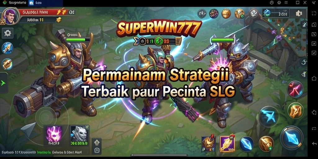 Tampilan gameplay mendebarkan dari SUPERWIN777 dengan berbagai strategi dan pertempuran.
