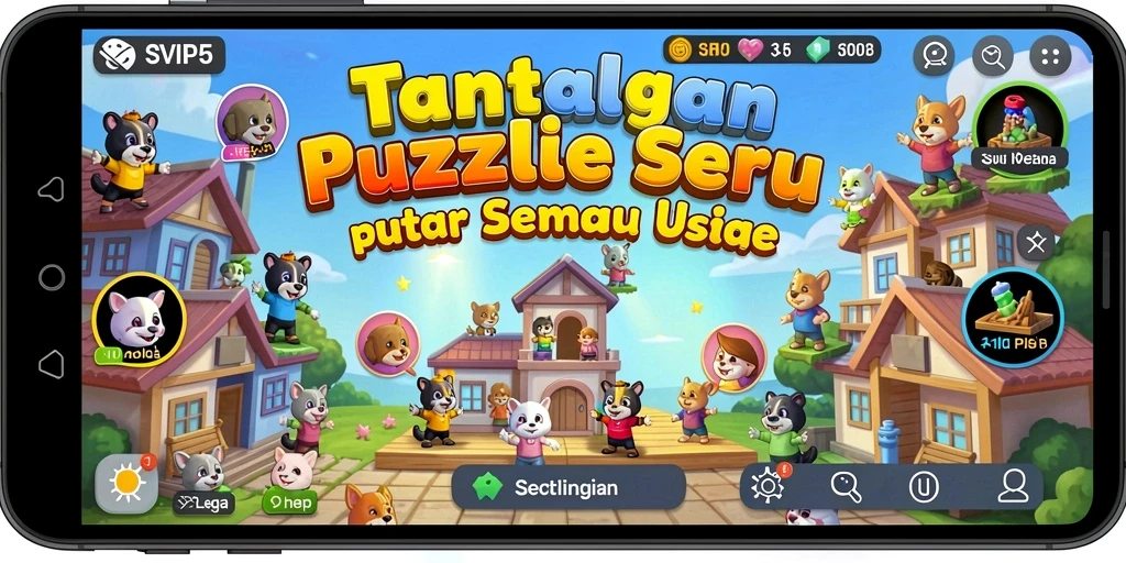 Gameplay menarik dan tantangan puzzle seru di SVIP5.