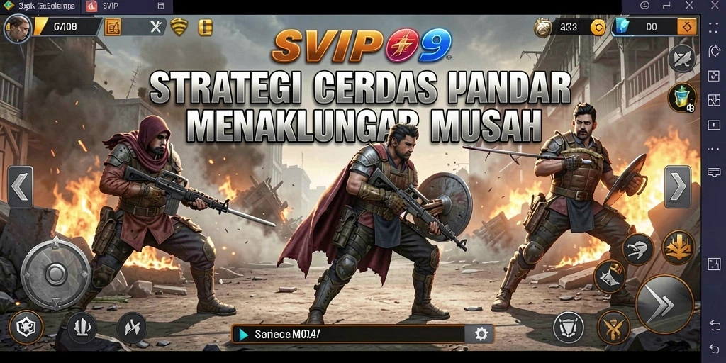 Tangkapan layar gameplay SVIP9 menampilkan aksi strategi yang mendebarkan.